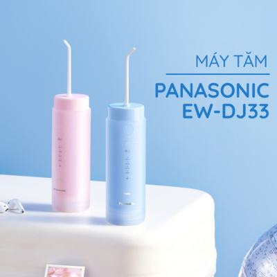 Máy Tăm Nước Panasonic EW-DJ33 - Nhỏ Gọn - Phiên Bản Du Lịch - Thế Hệ Mới - Bảo Hành 12 Tháng - Công Nghệ Siêu Âm