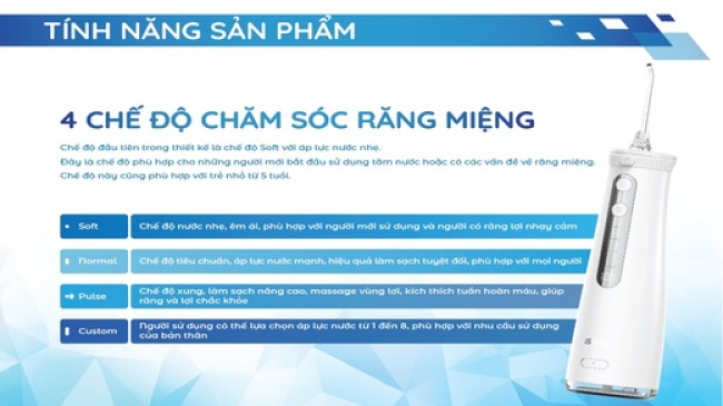 4 chế độ chăm sóc răng miệng