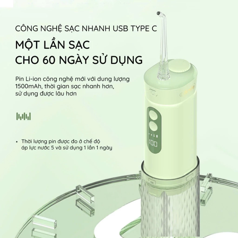 Máy Tăm Nước iSmile ES10 - Kết Hợp Rửa Mũi - Bảo Hành 18 Tháng - 01 Đổi 01 - Công Nghệ Siêu Âm - Vệ Sinh Răng, Miệng