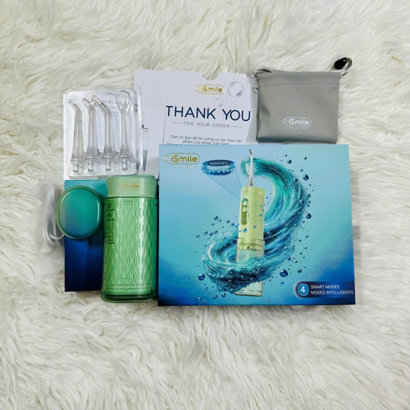 Máy Tăm Nước iSmile ES10 - Kết Hợp Rửa Mũi - Bảo Hành 18 Tháng - 01 Đổi 01 - Công Nghệ Siêu Âm - Vệ Sinh Răng, Miệng